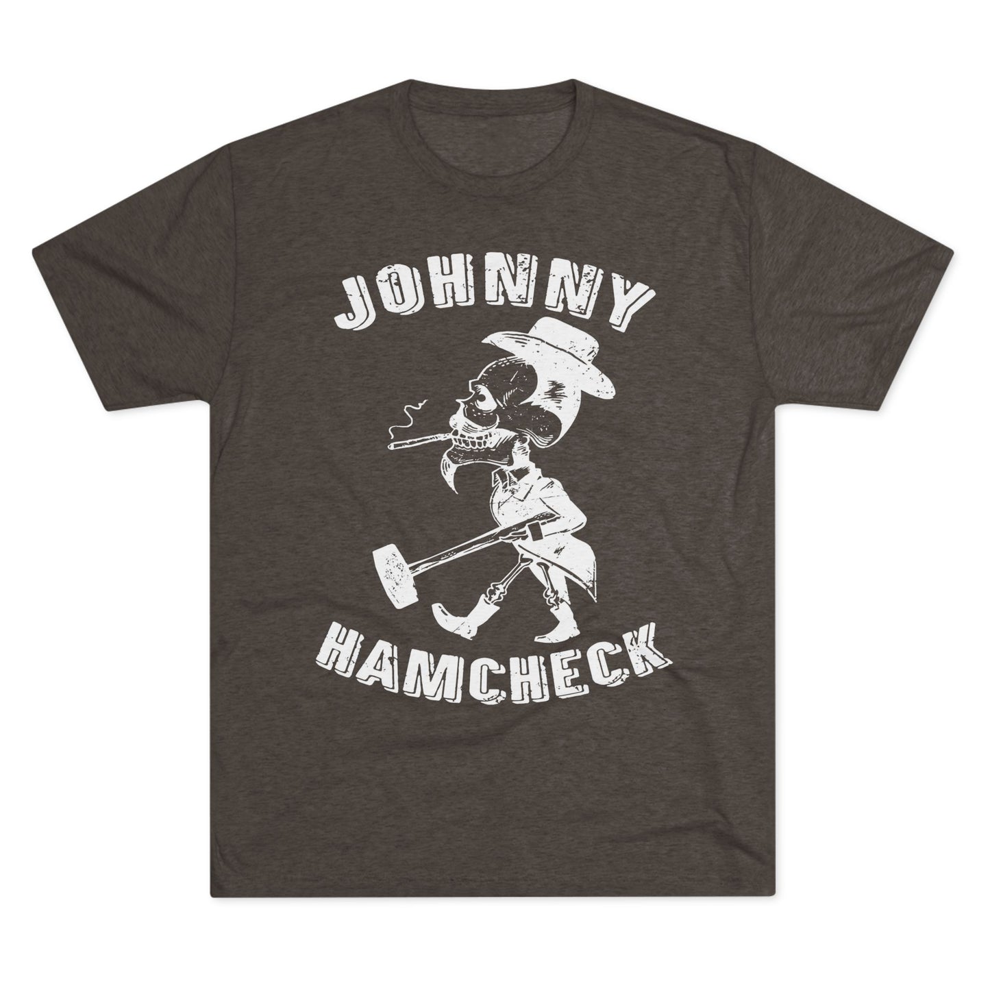 Johnny Hamcheck White Logo T-Shirt