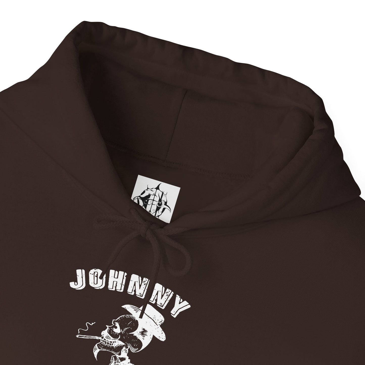 Johnny Hamcheck White Logo - Hoodie