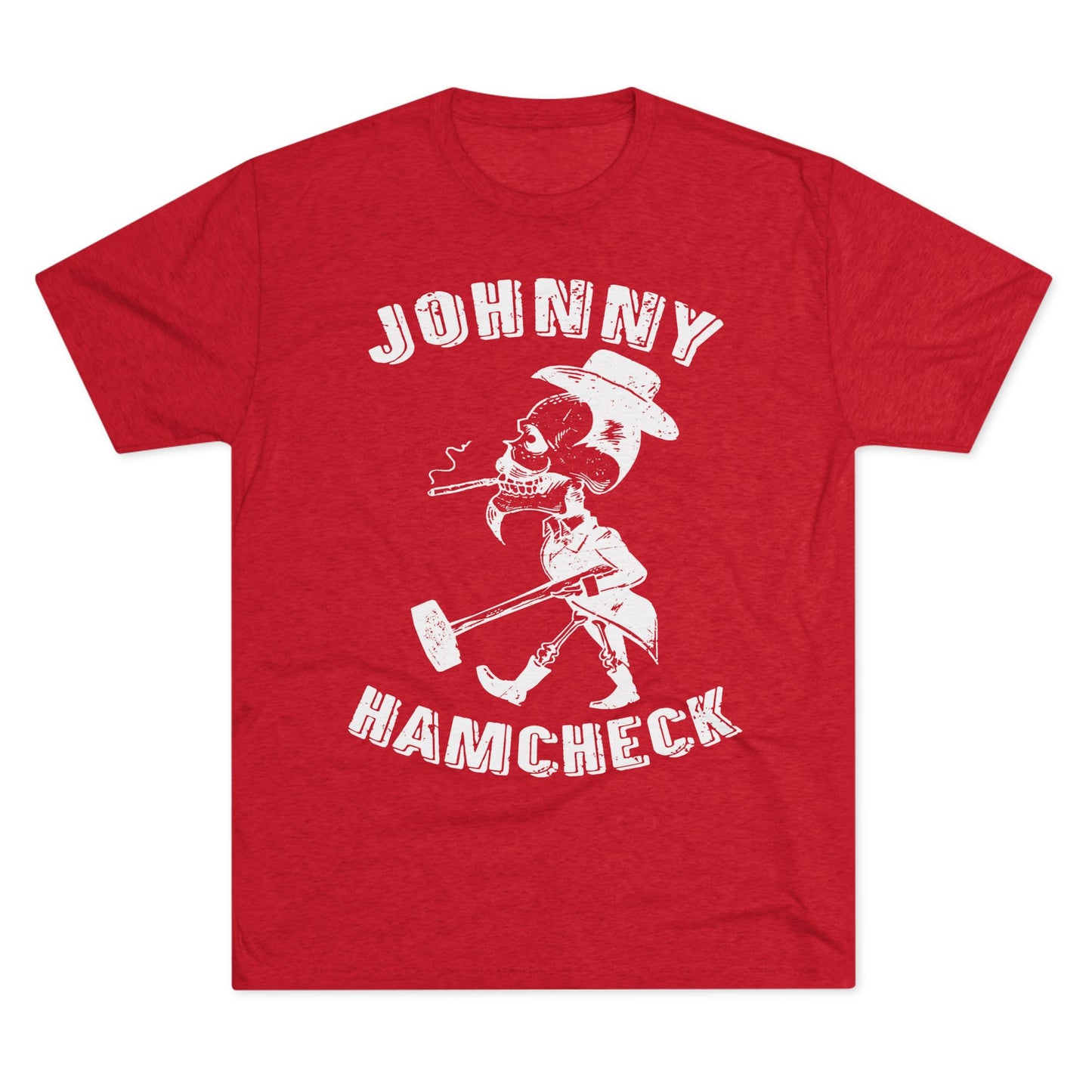 Johnny Hamcheck White Logo T-Shirt