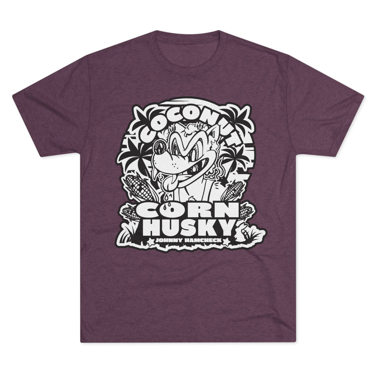 Coconut CornHusky  Black&White Logo- T- shirt