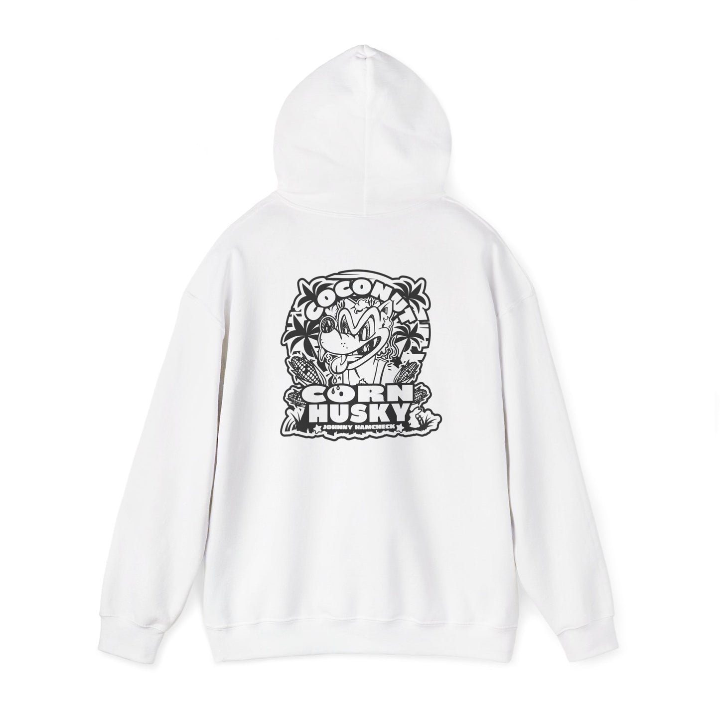 Coconut CornHusky  Black&White Logo- Hoodie