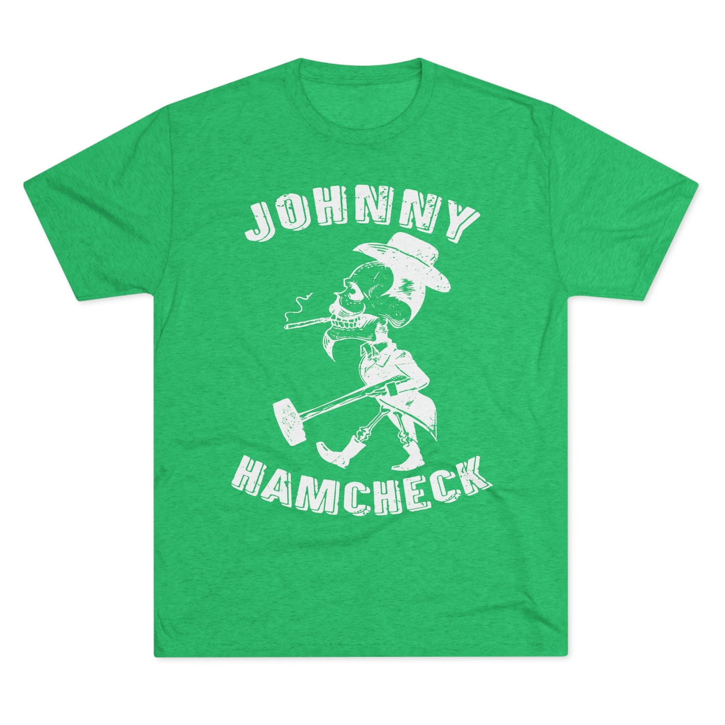 Johnny Hamcheck White Logo T-Shirt