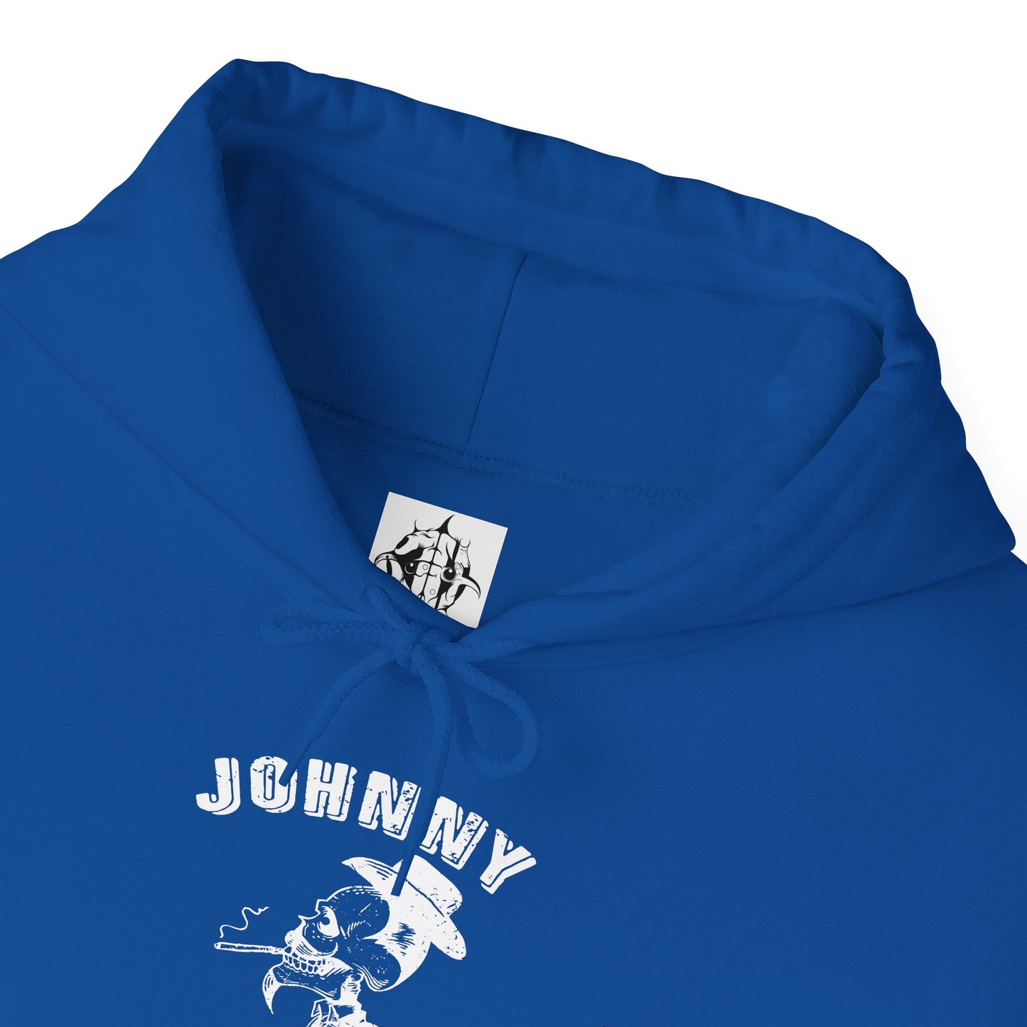 Johnny Hamcheck White Logo - Hoodie