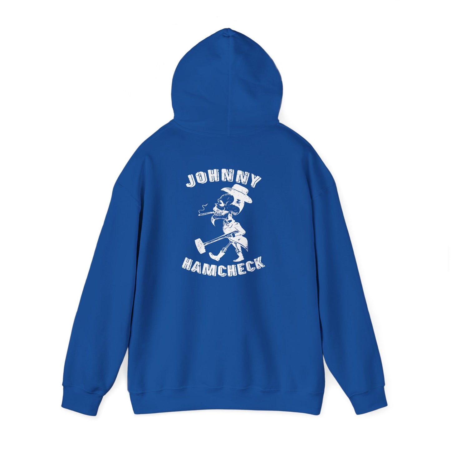 Johnny Hamcheck White Logo - Hoodie