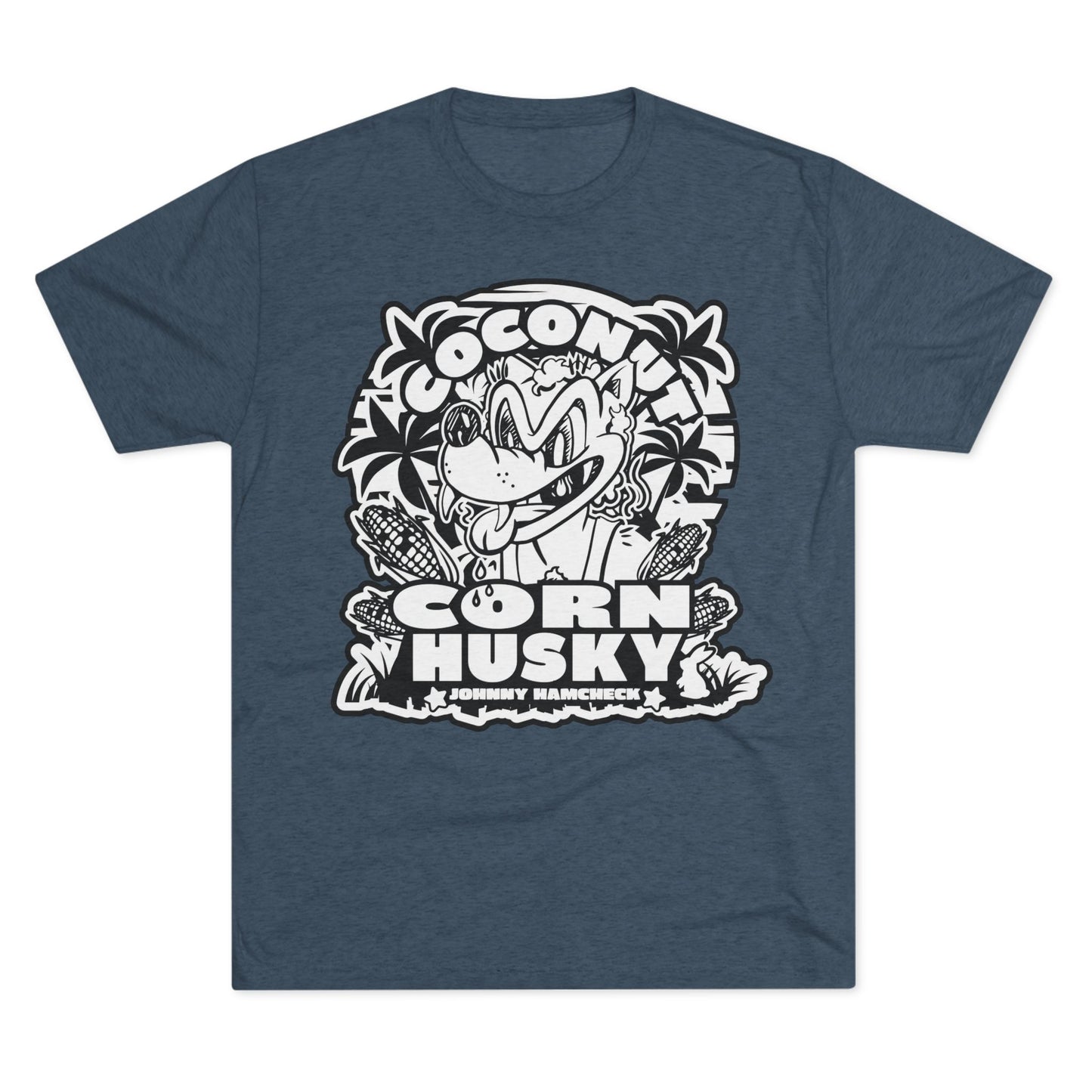 Coconut CornHusky  Black&White Logo- T- shirt