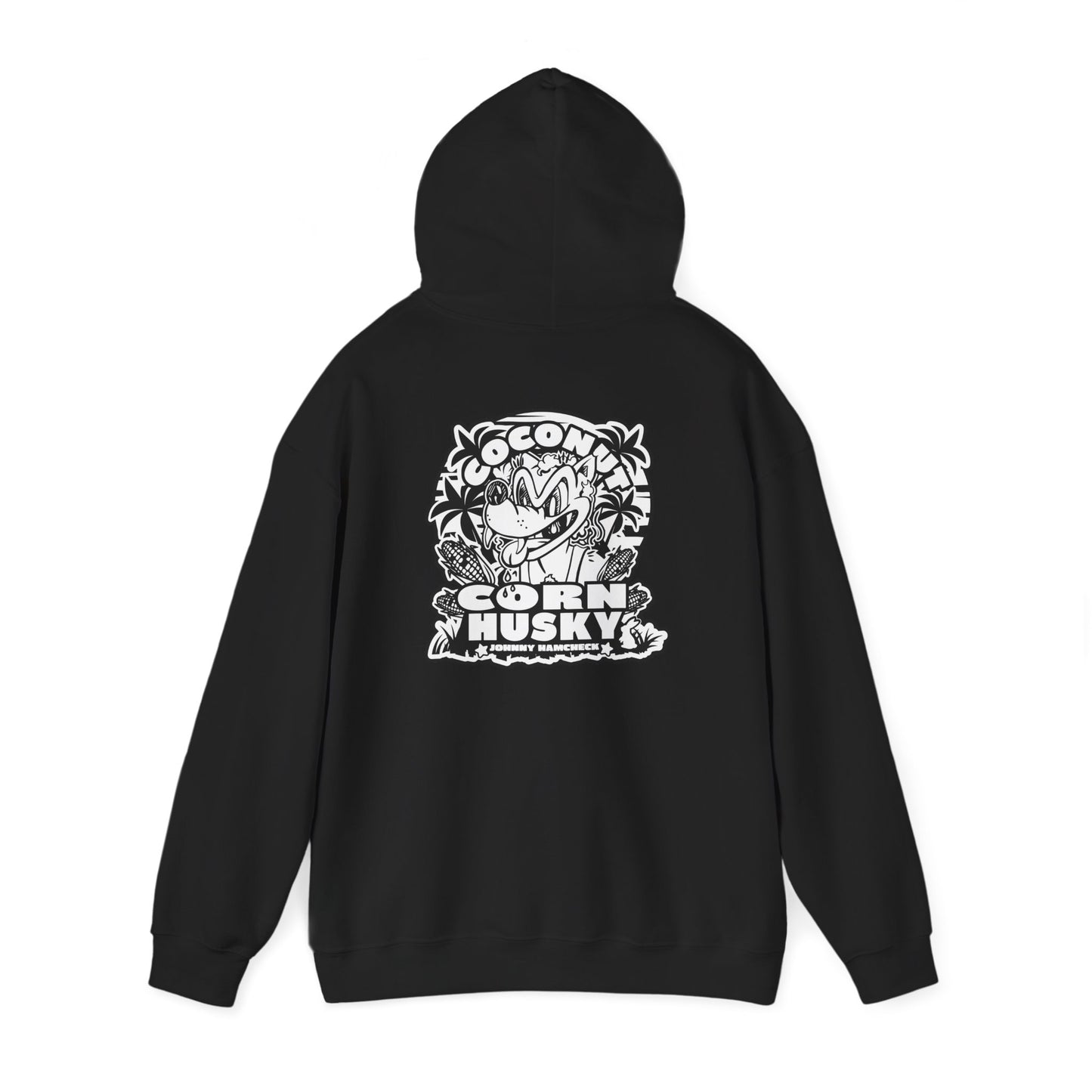 Coconut CornHusky  Black&White Logo- Hoodie