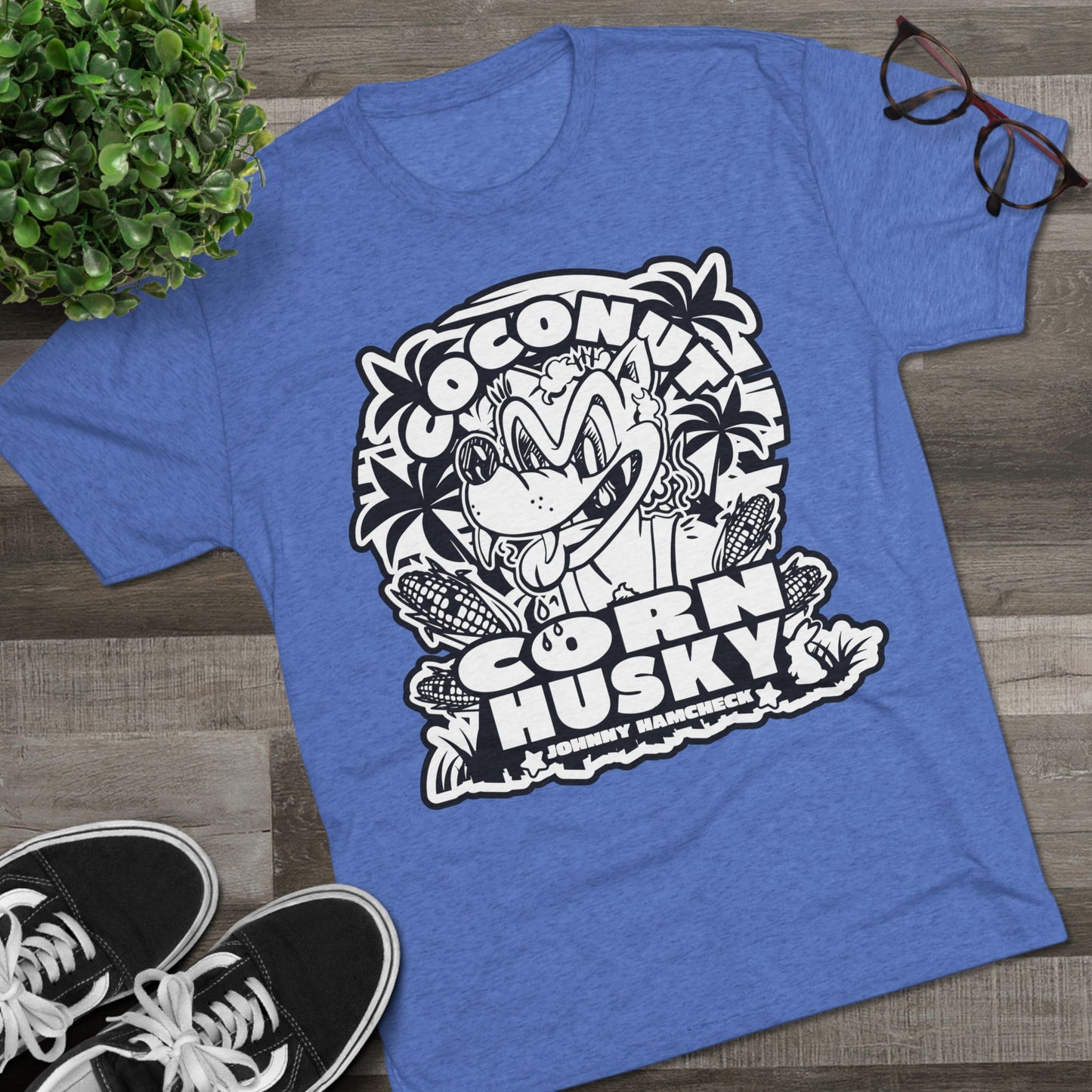 Coconut CornHusky  Black&White Logo- T- shirt