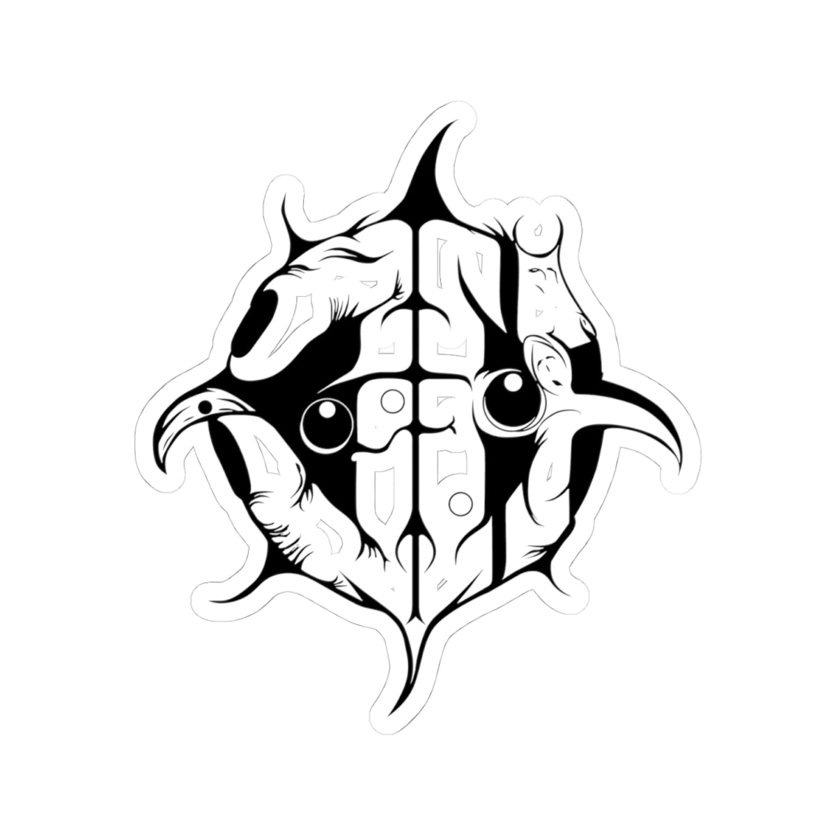 Hamcheck Hand Drawn JH Symbol - Sticker