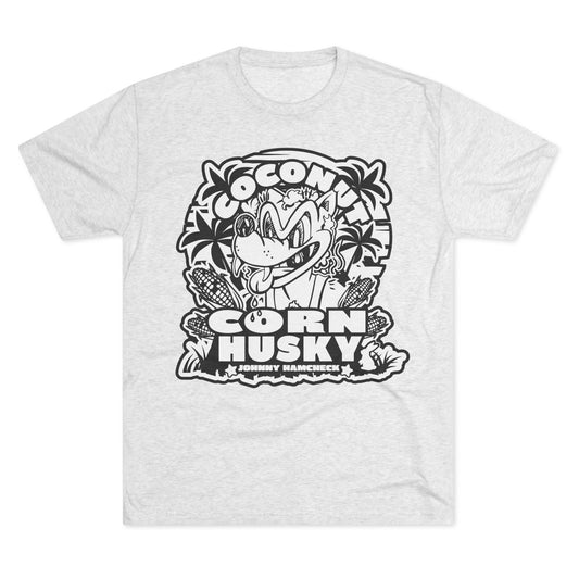 *Coconut CornHusky  Black & White Logo- T- shirt