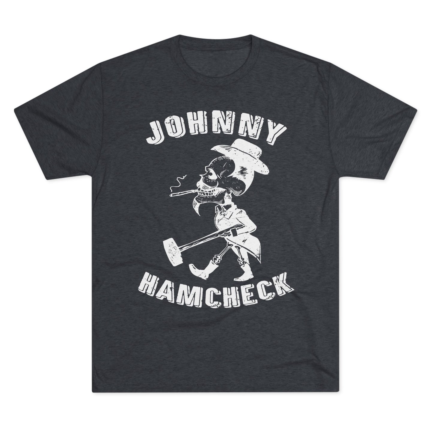 Johnny Hamcheck White Logo T-Shirt