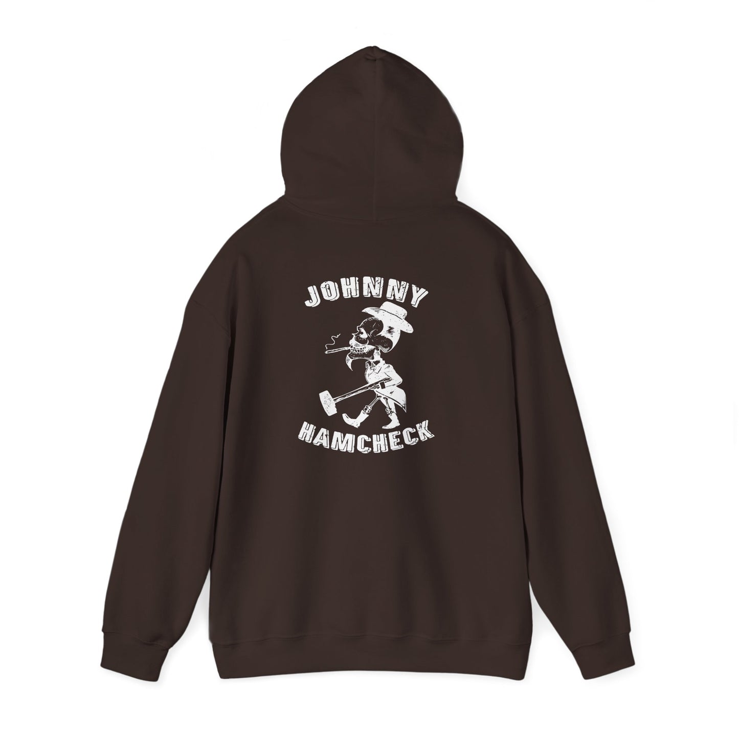 Johnny Hamcheck White Logo - Hoodie