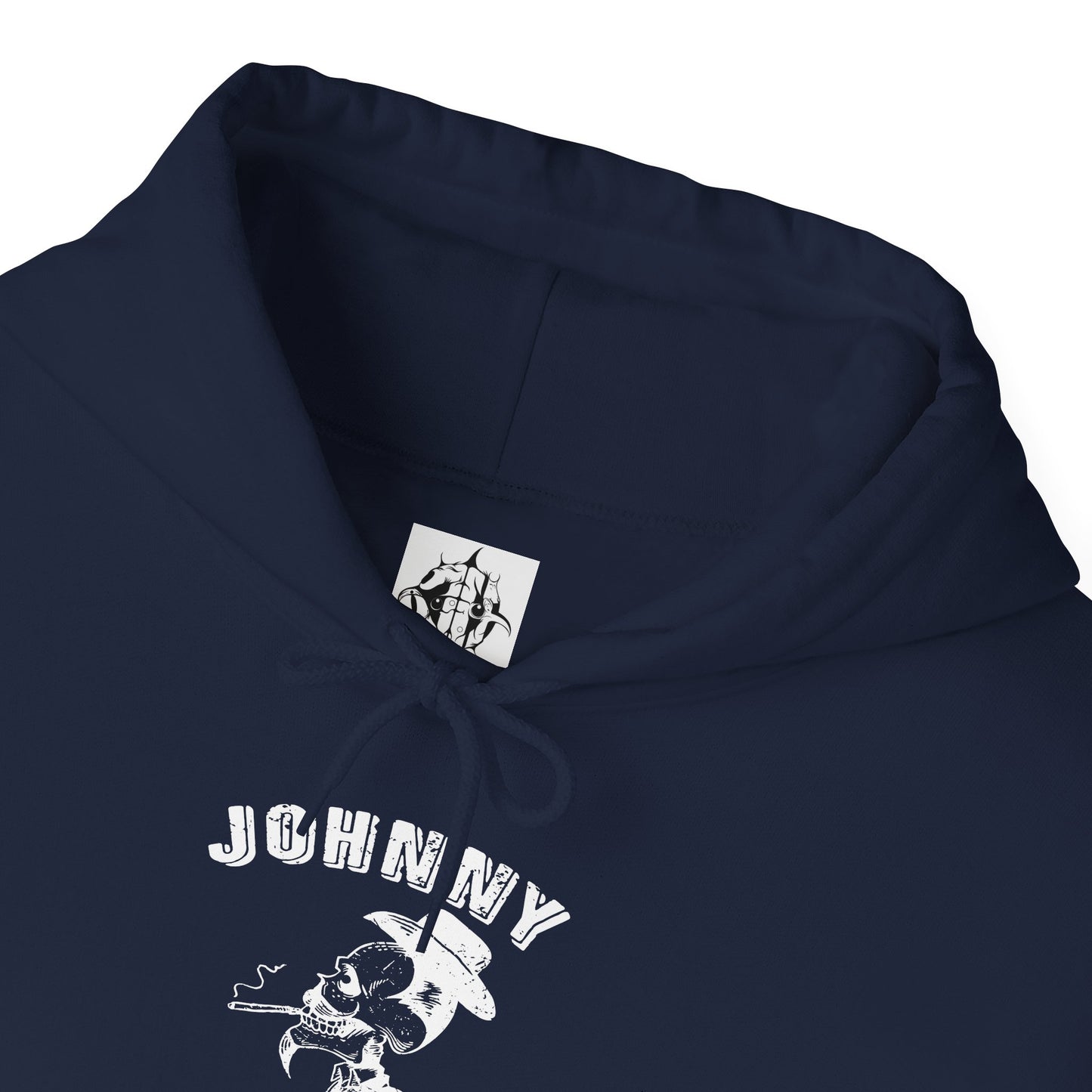 Johnny Hamcheck White Logo - Hoodie