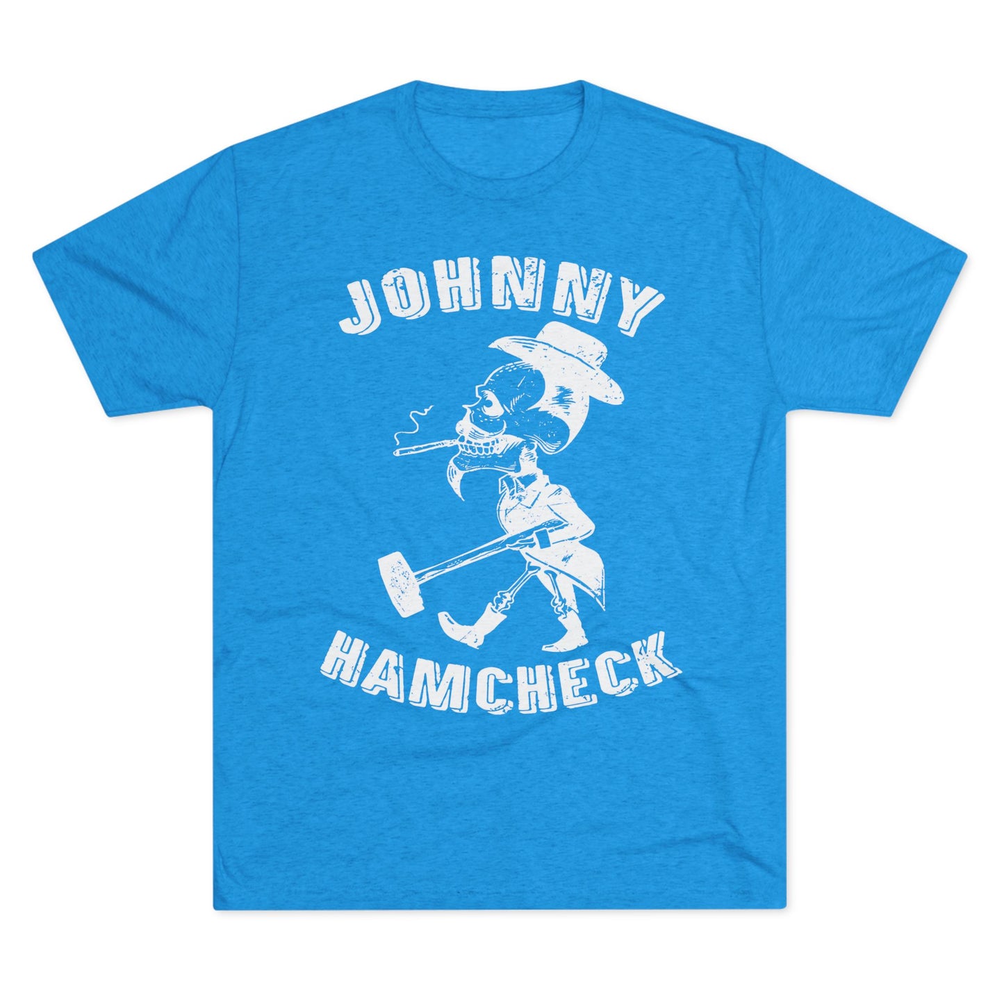 Johnny Hamcheck White Logo T-Shirt