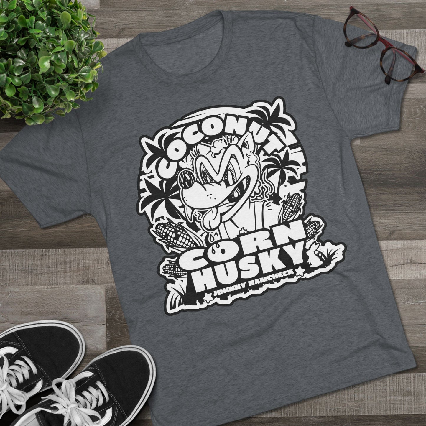 Coconut CornHusky Logo- T- shirt