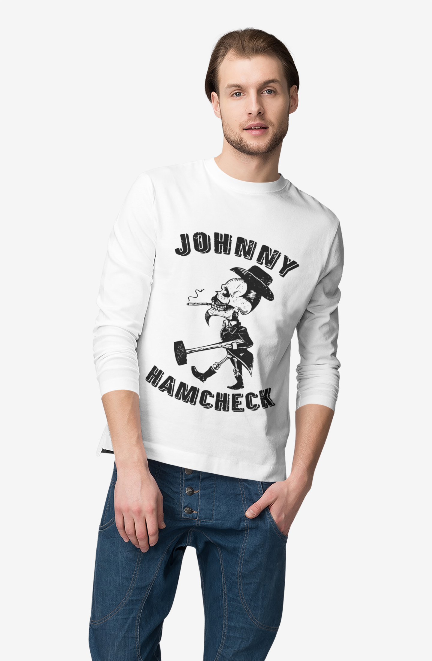 Johnny Hamcheck Long Sleeve T-Shirt