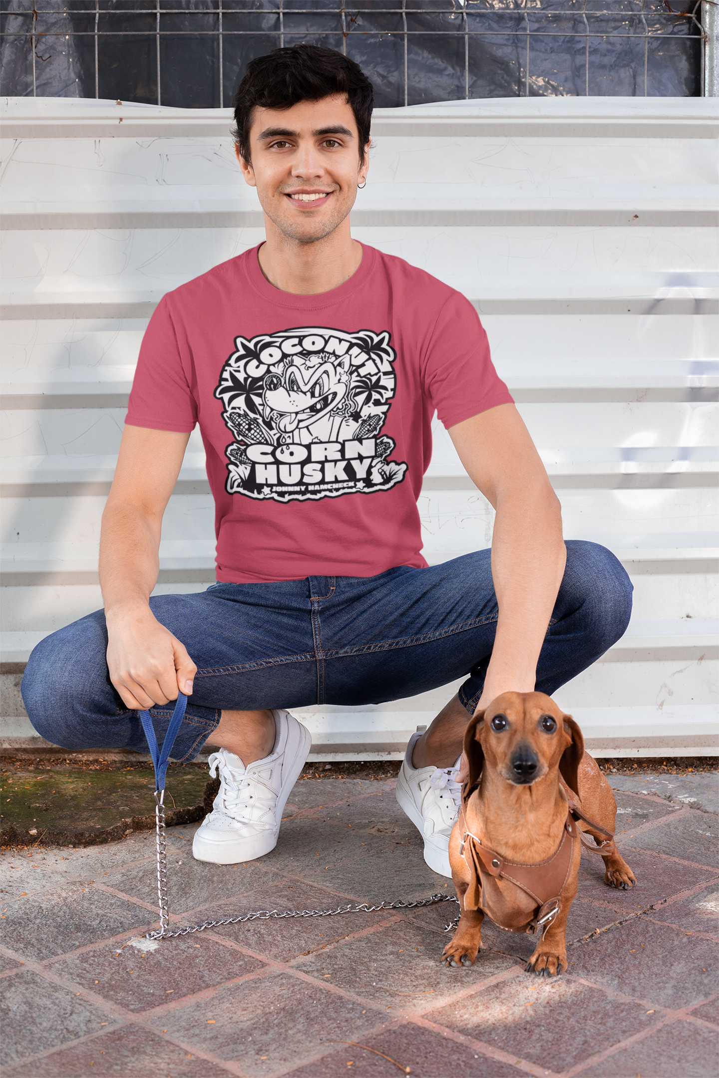 Coconut CornHusky Logo- T- shirt