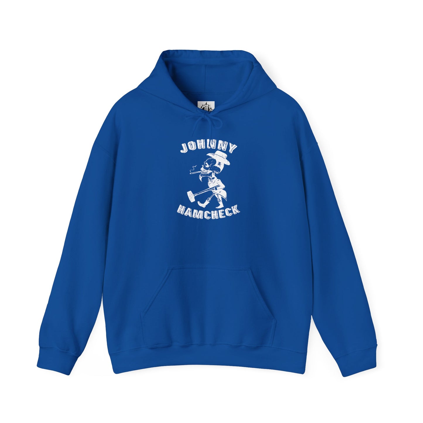 Johnny Hamcheck White Logo - Hoodie
