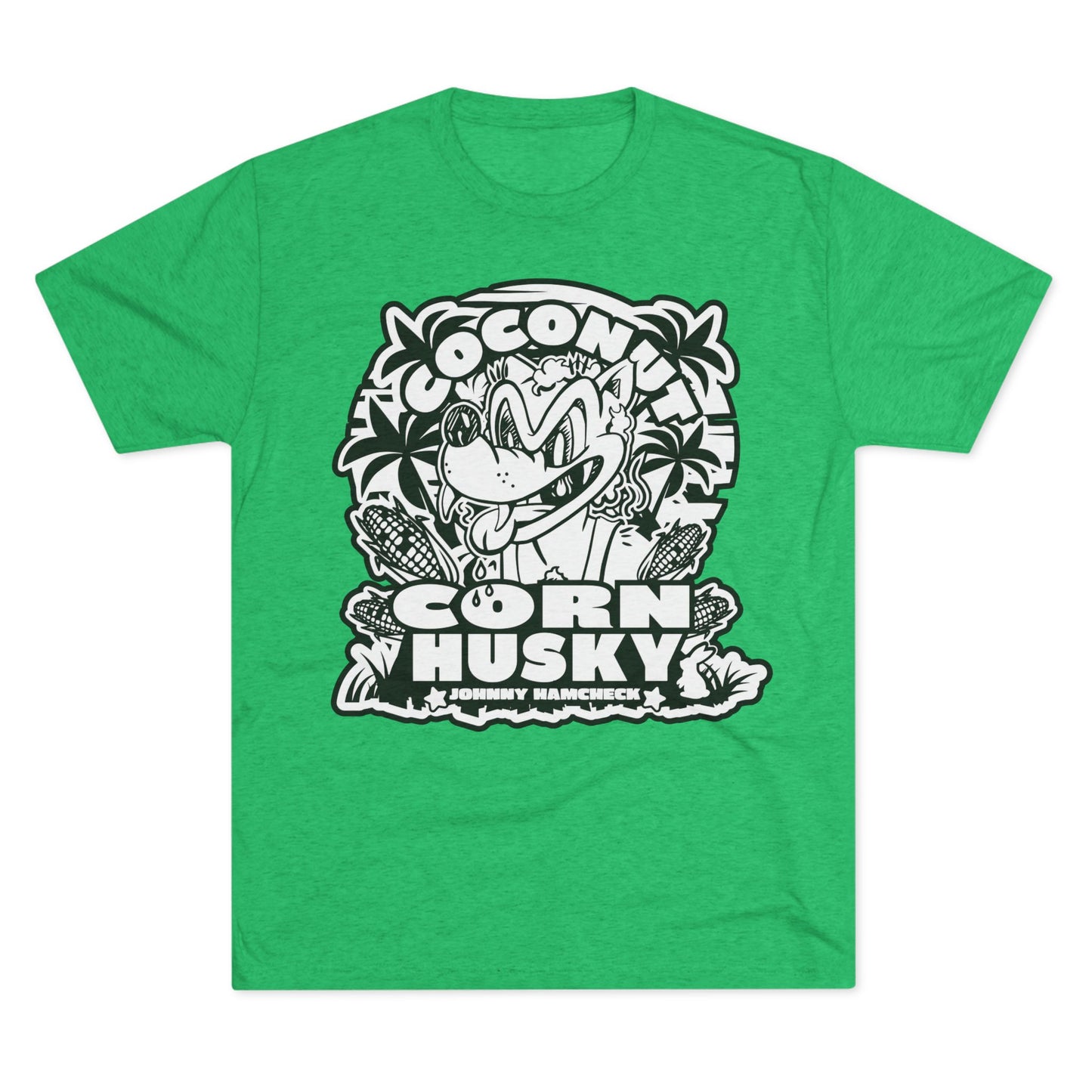 Coconut CornHusky  Black&White Logo- T- shirt