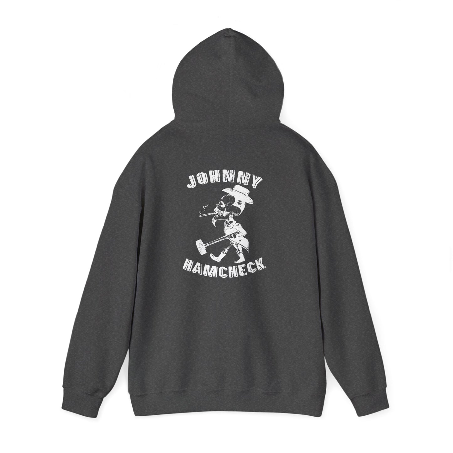 Johnny Hamcheck White Logo - Hoodie