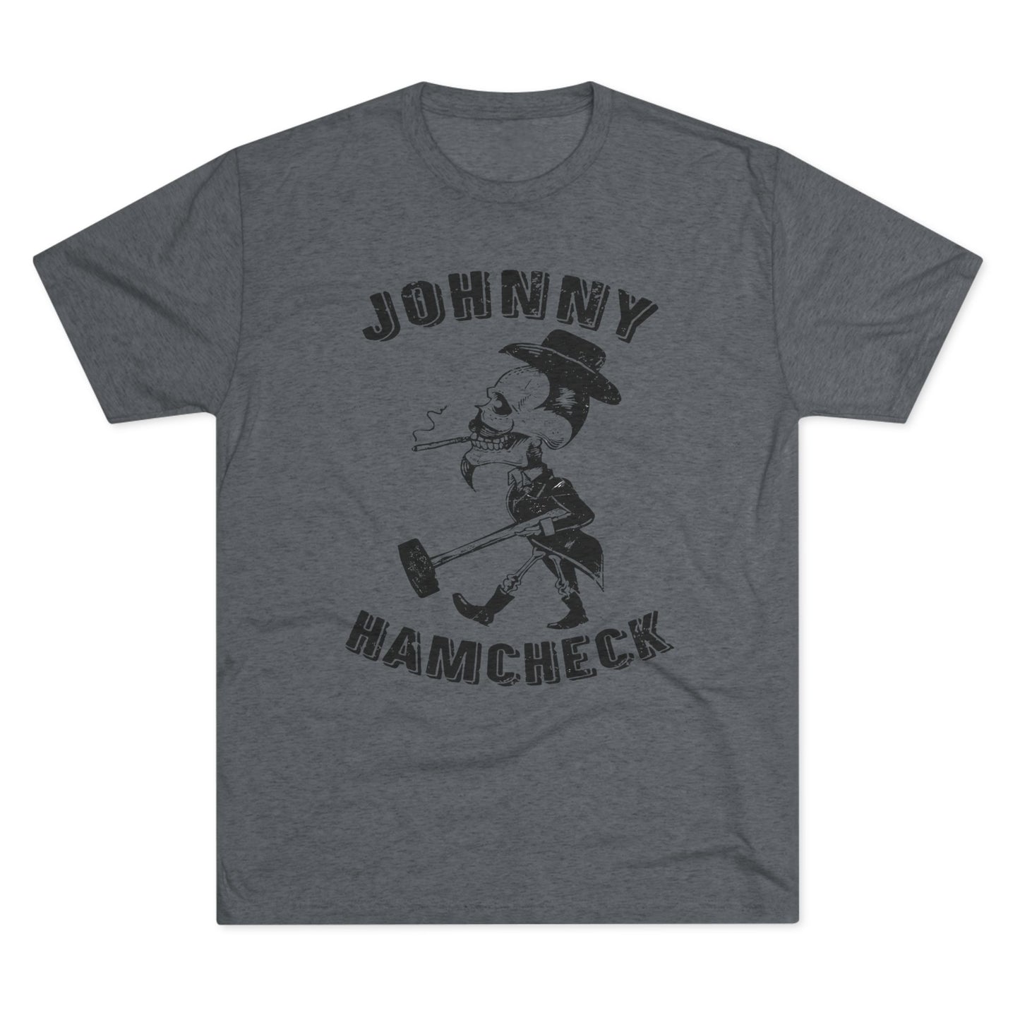 Johnny Hamcheck Blk Logo T-Shirt