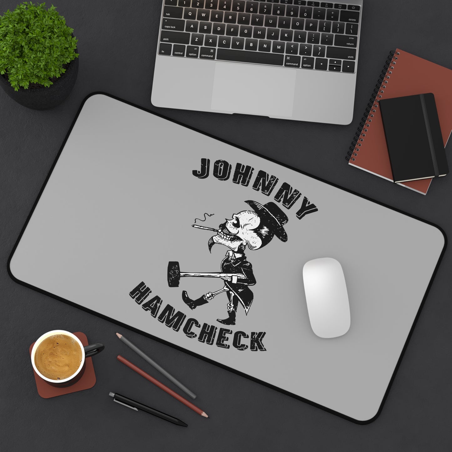 Johnny Hamcheck-Desk Mat