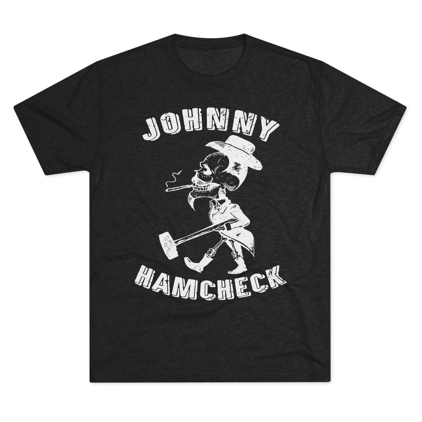 Johnny Hamcheck White Logo T-Shirt