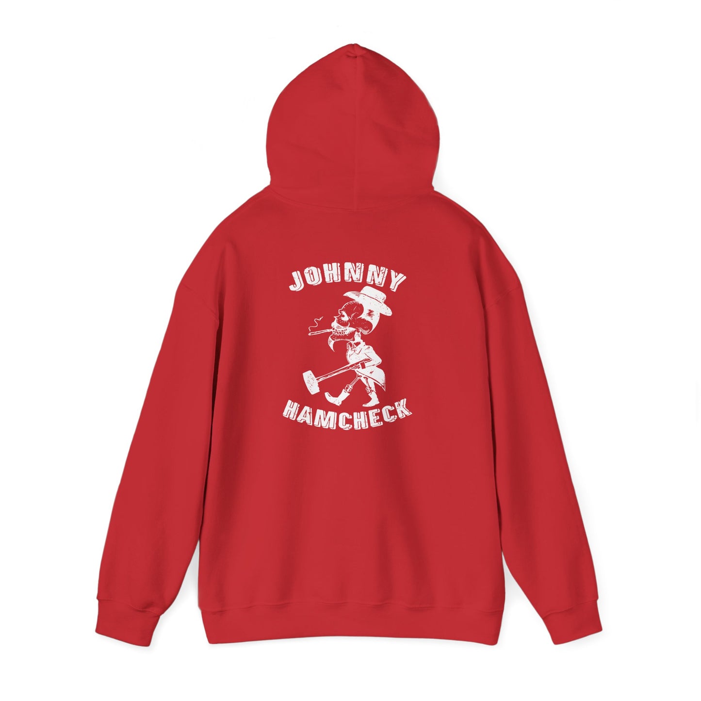 Johnny Hamcheck White Logo - Hoodie