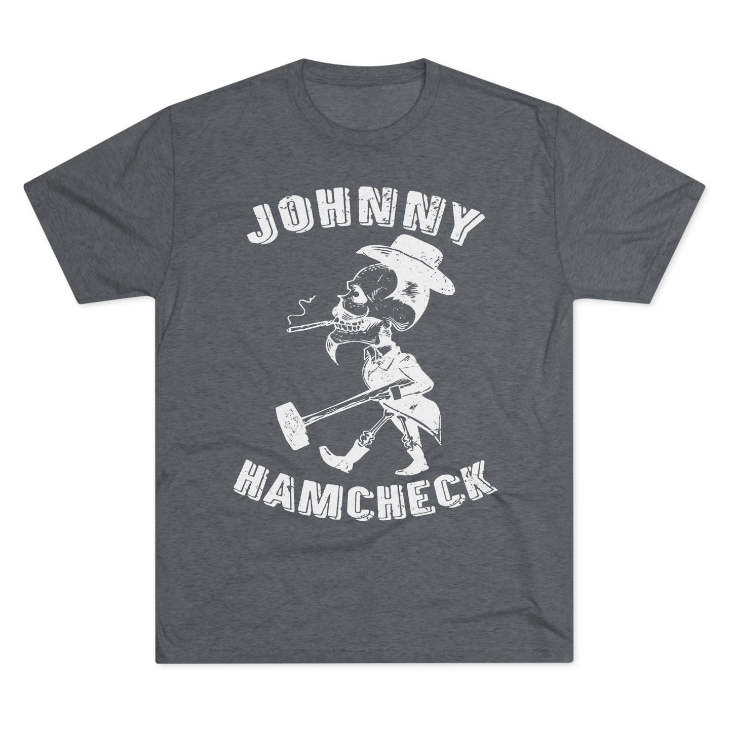 Johnny Hamcheck White Logo T-Shirt