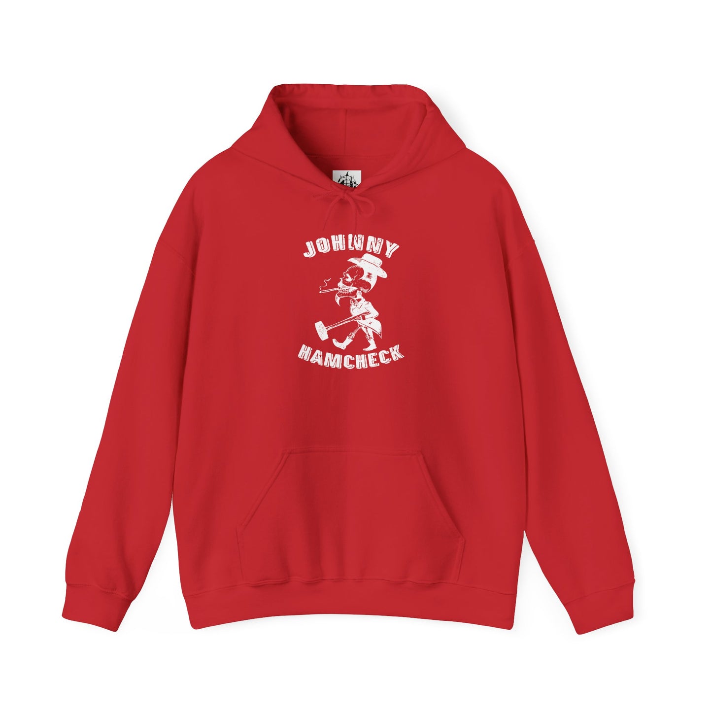 Johnny Hamcheck White Logo - Hoodie