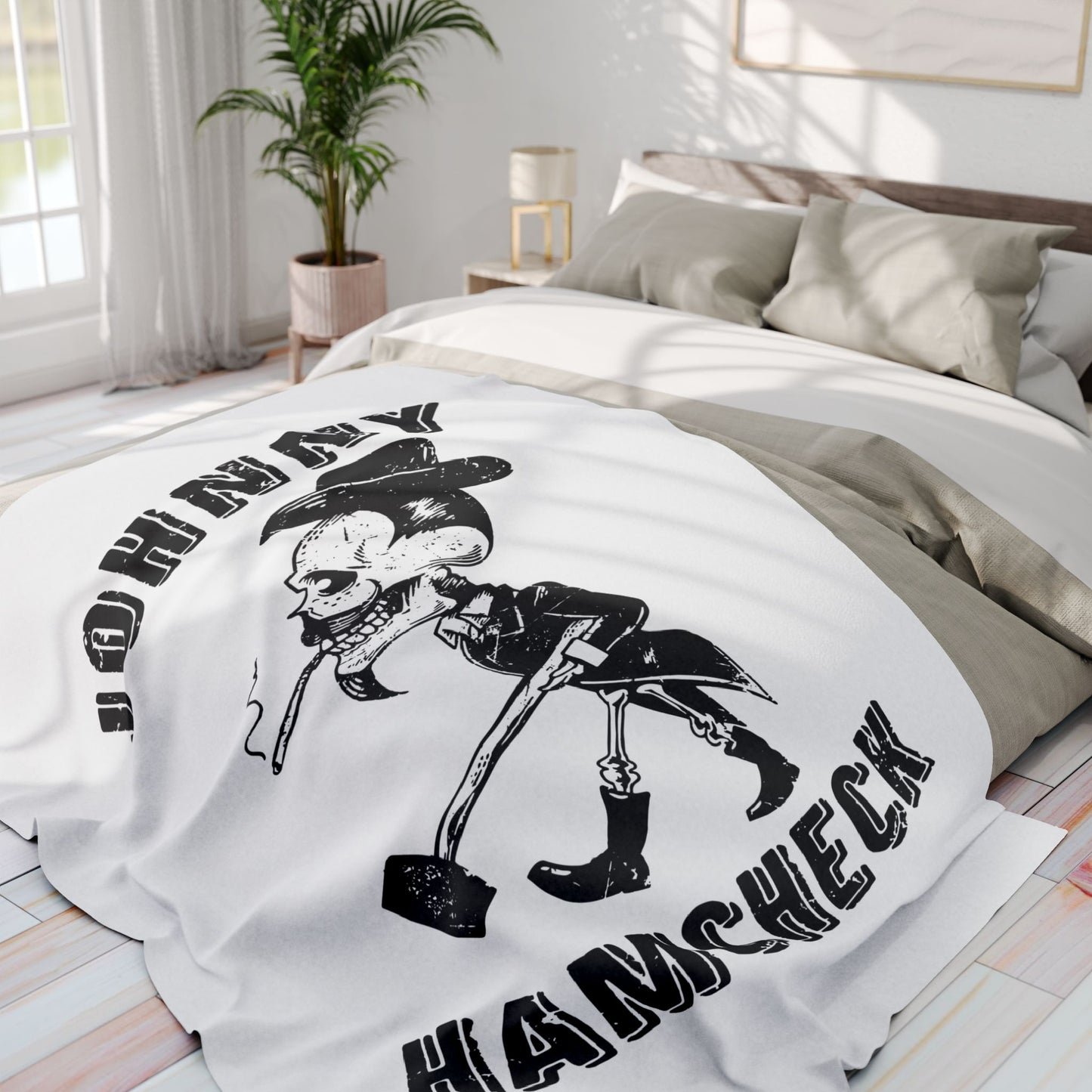 Johnny Hamcheck - Arctic Fleece Blanket