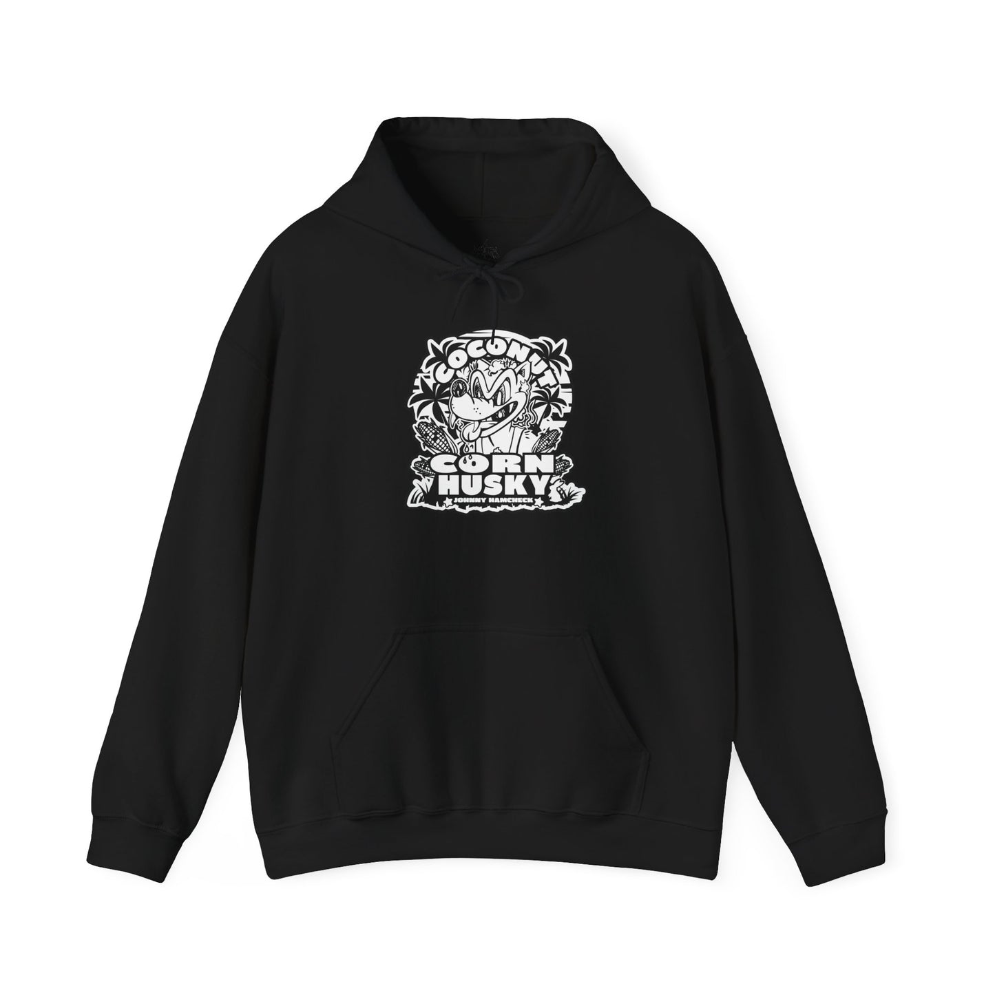 Coconut CornHusky  Black&White Logo- Hoodie