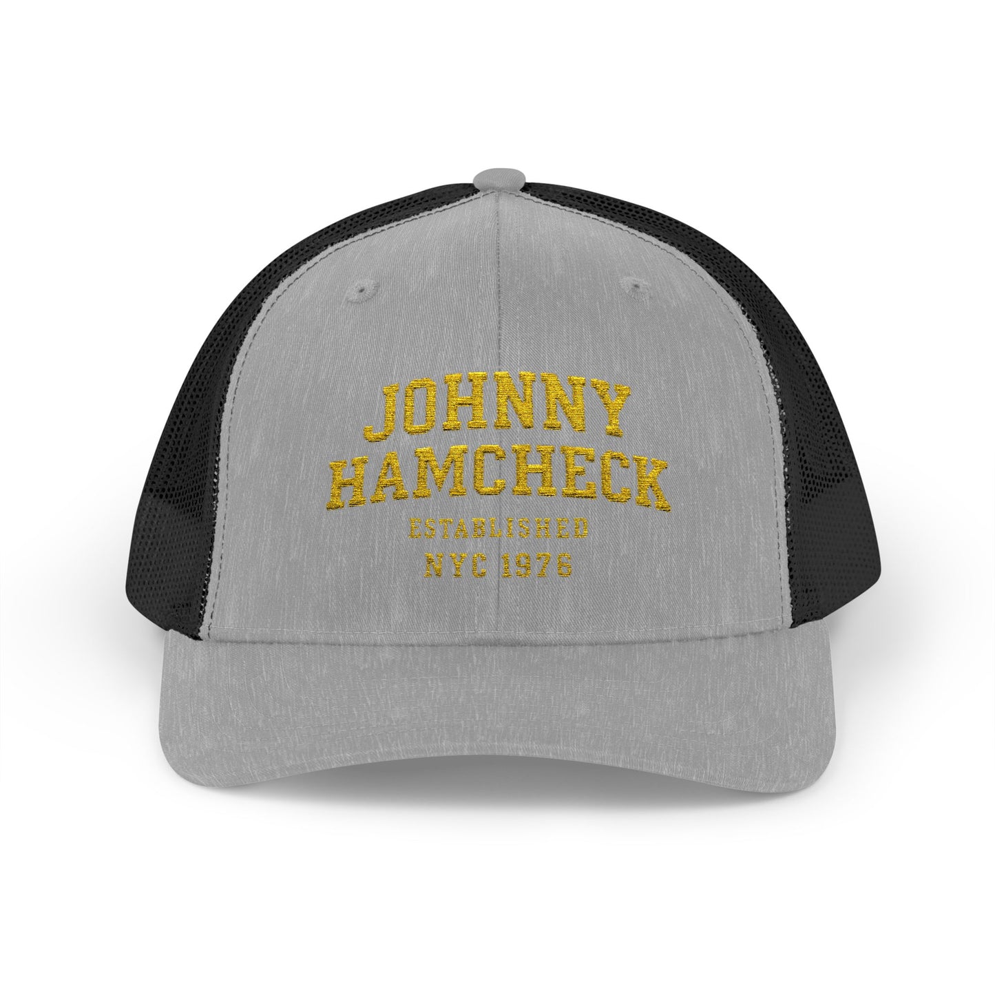 *Vintage Johnny Hamcheck Red Snapback Trucker Cap